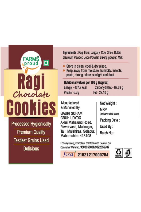 Ragi Chocolate Cookies